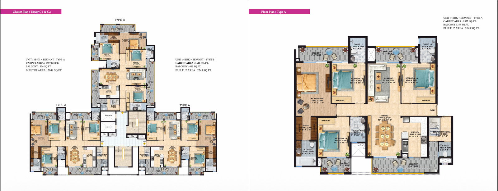 3 BHK Floor Plan